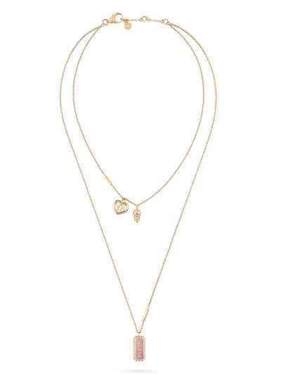Philipp Plein Crystal-embellished Necklace In Gold