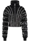 Philipp Plein Crystal-embellished Padded Jacket In Black