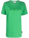 Philipp Plein T-shirt Mit Kristallen In Green