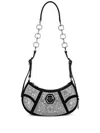 Philipp Plein Crystal-embellished Shoulder Bag In Silver