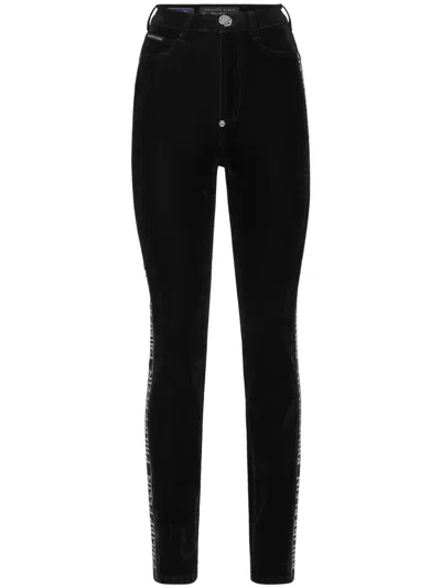 PHILIPP PLEIN CRYSTAL-EMBELLISHED SKINNY JEANS