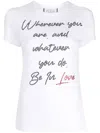 Philipp Plein Crystal Embellished-slogan Slim T-shirt In White