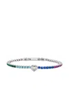 Philipp Plein Crystal-embellished Tennis Bracelet In Metallic