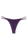 Philipp Plein Crystal-embellished Thong In Purple