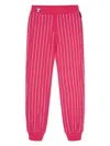 Philipp Plein Crystal-embellished Track Pants In Pink