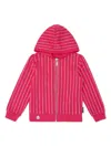 Philipp Plein Crystal-embellished Zip-up Hoodie In Pink