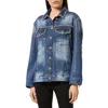 Philipp Plein Crystal-embellished Denim Jacket