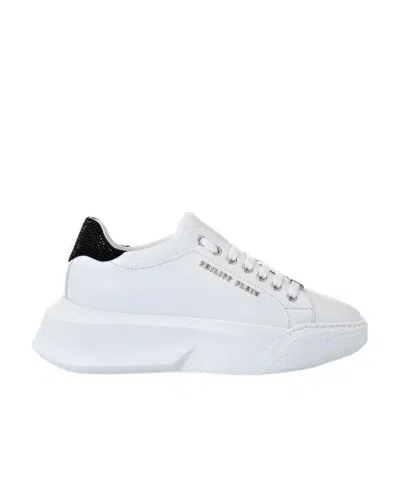 Philipp Plein Crystal Low-top Sneakers In White