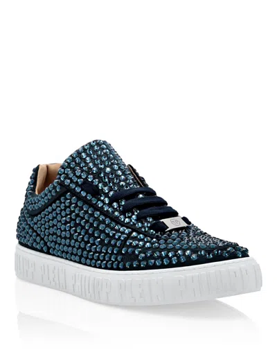Philipp Plein Crystal Notorious Lo-top With Crystals In Blue