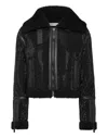 Philipp Plein Crystal Shearling Jacket