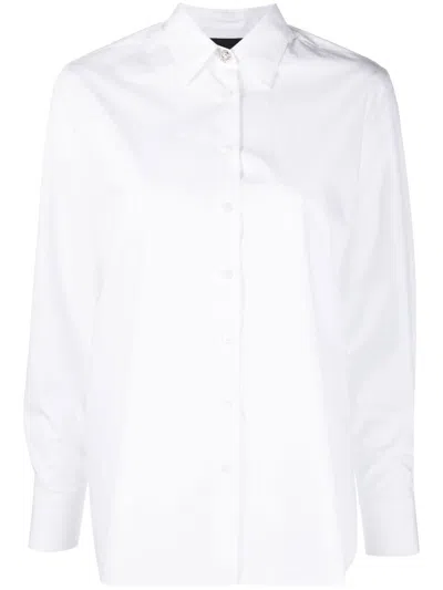 Philipp Plein Crystal Skull Long-sleeve Shirt In White