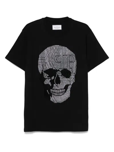Philipp Plein Crystal-skull T-shirt In Black