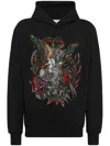 PHILIPP PLEIN CRYSTAL TATTOO CRYSTAL-EMBELLISHED HOODIE