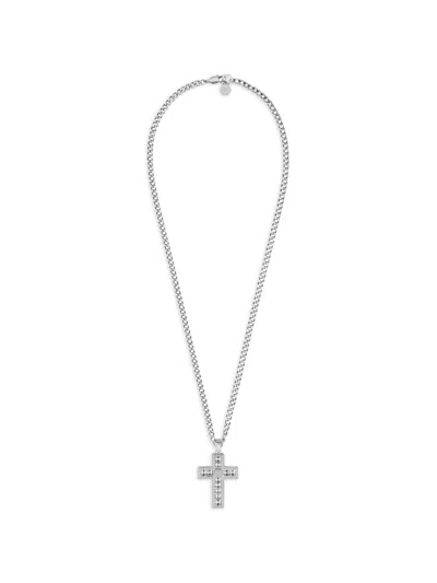 Philipp Plein Halskette Mit Kristallen In Silver