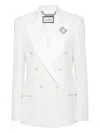 Philipp Plein Dame Double-breasted Blazer In White