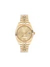 Philipp Plein Date Superlative Crystal Watch In Gold