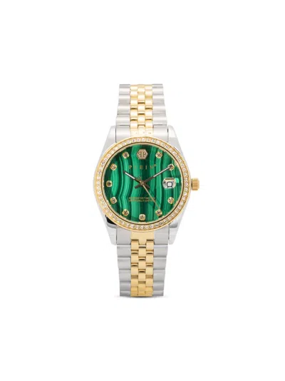 Philipp Plein Date Superlative Watch In Green