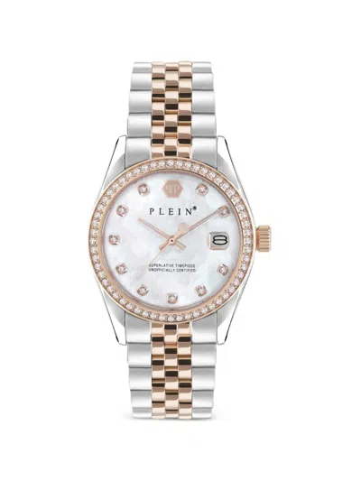 Philipp Plein Date Superlative 38mm Watch In Metallic