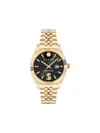 Philipp Plein Date Superlative Crystal Watch In Gold