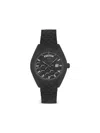 Philipp Plein Date Superlative Crystal Watch In Black