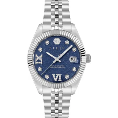 Philipp Plein Date Superlative 34mm Watch In Metallic