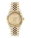 Philipp Plein Date Superlative Bracelet Watch Woman Wrist Watch Gold Size Onesize Stainless Steel In Multi