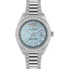 Philipp Plein Date Superlative Crystal Watch In Stainless Steel