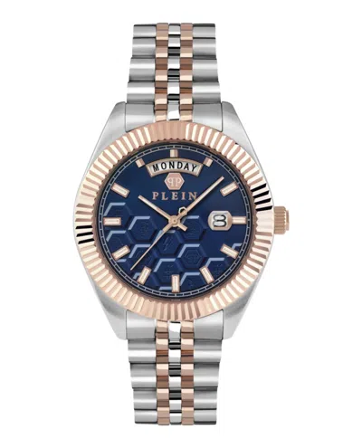 Philipp Plein Date Superlative Crystal Watch In Metallic