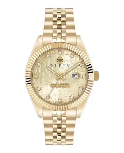 Philipp Plein Date Superlative Crystal Watch In Multi