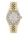 Philipp Plein Date Superlative Crystal Watch In Multi