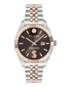 Philipp Plein Date Superlative Crystal Watch In Brown