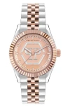 Philipp Plein Date Superlative Two-tone Bracelet Watch, 38mm In Two Tone