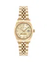 Philipp Plein Date Superlative Crystal Watch In Gold/gold