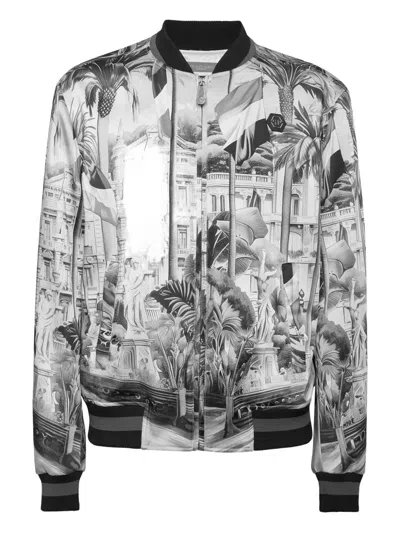 Philipp Plein D'azur Bomber Jacket In Black