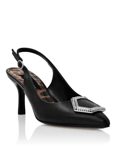 Philipp Plein Decollete Mid Heels In Black