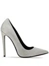 Philipp Plein Decollete Monogram Strass Pumps In Neutrals