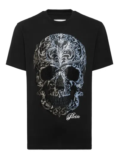 Philipp Plein Degrade Skull T-shirt In Black