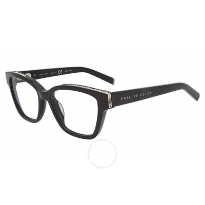 Philipp Plein Demo Cat Eye Ladies Eyeglasses Vpp034s 0700 53 In Black