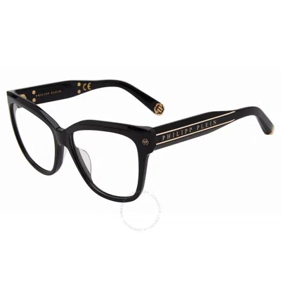 Philipp Plein Demo Cat Eye Ladies Eyeglasses Vpp051m 0700 In Black