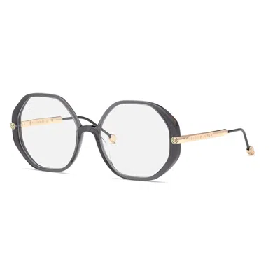 Philipp Plein Demo Geometric Ladies Eyeglasses Vpp053s 0705 56