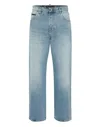 Philipp Plein Denim Beach Boy Fit Trousers Studs