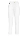 Philipp Plein Denim Boyfriend In White