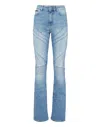 Philipp Plein Denim Flare Trousers Racing