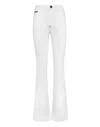 Philipp Plein Denim High Wasted Flare Skull In Multi