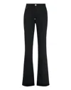 Philipp Plein Crystal-trimmed Flared Tuxedo Trousers In Multi