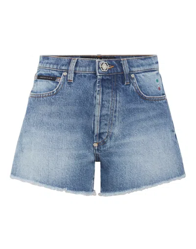 PHILIPP PLEIN DENIM HOT PANTS