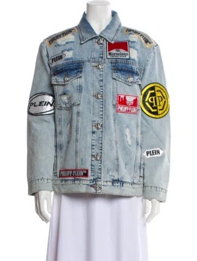 Pre-owned Philipp Plein Denim Jacket In Blue