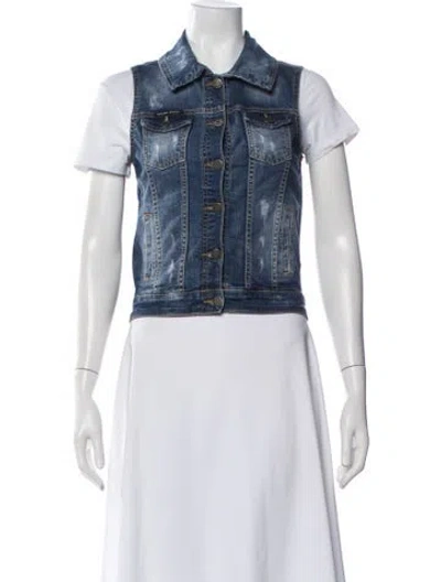 Pre-owned Philipp Plein Denim Jacket In Blue
