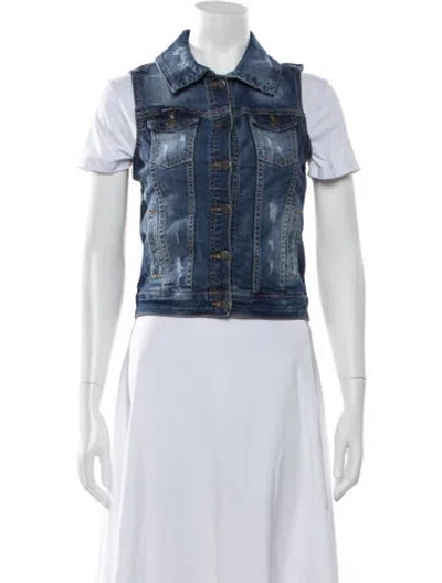 Pre-owned Philipp Plein Denim Jacket In Blue