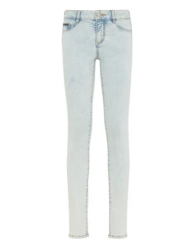Philipp Plein Denim Jeggins In Multi